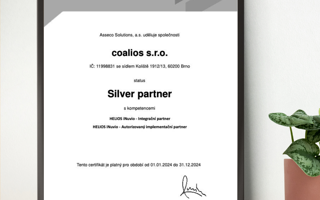 coalios Silver partnerem! Pojďte s námi přetavit stříbro ve zlaté podnikání.