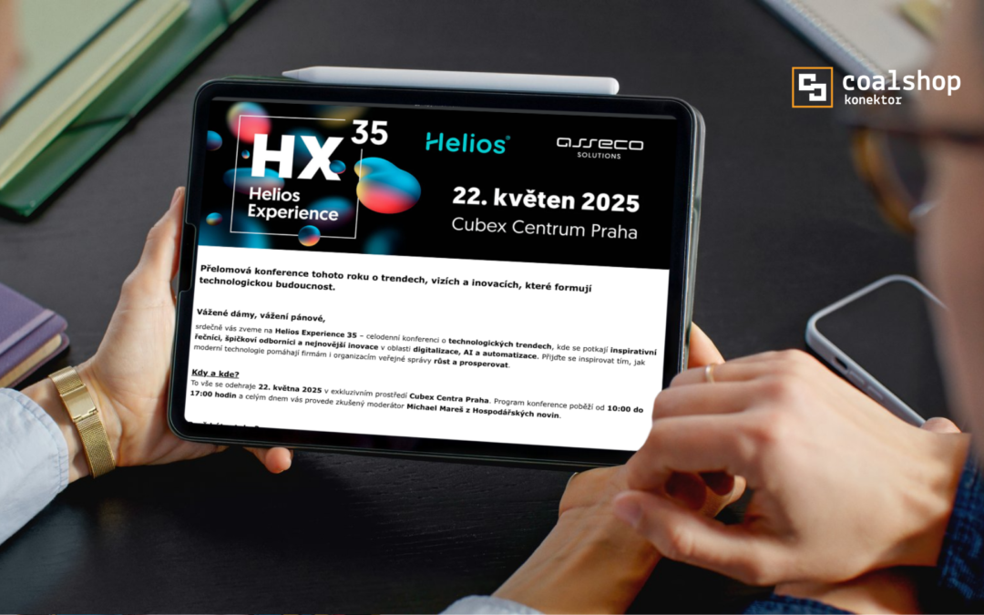 Jak coalshop konektor mění propojení Helios inuvio s e-shopy? To a mnohem více na konferenci HX35!
